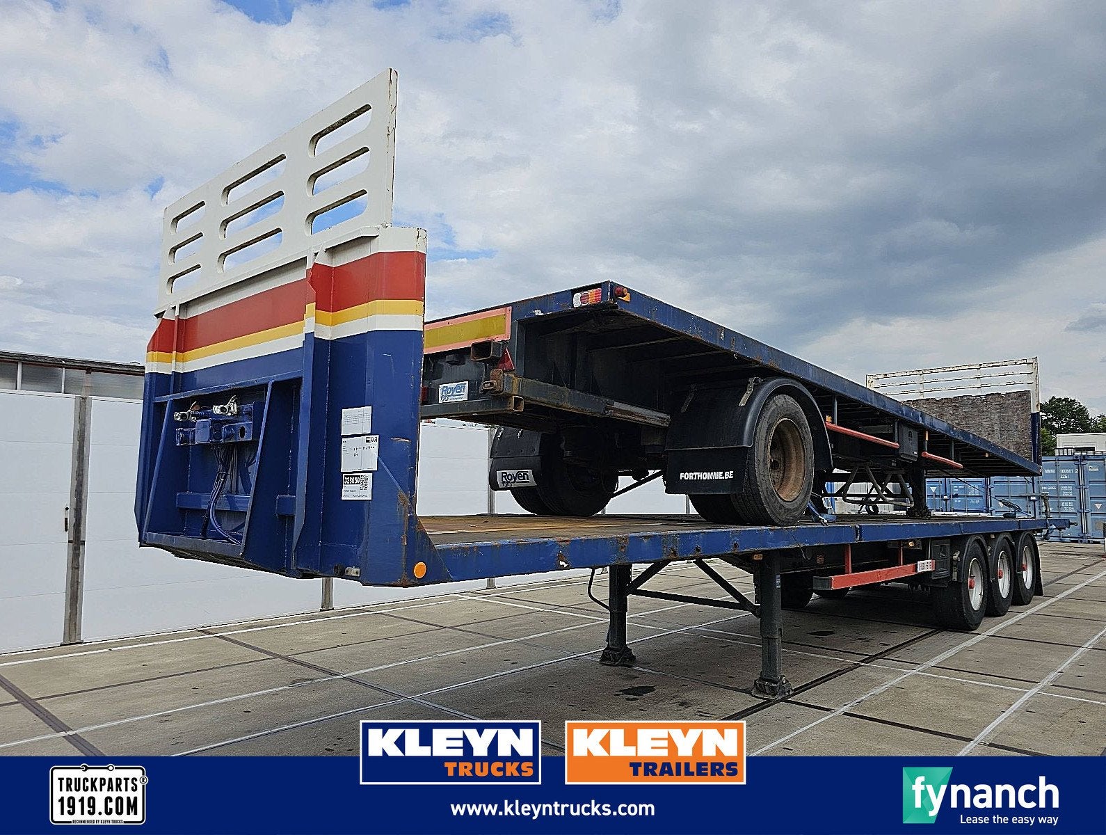 PACTON TXD339 3 axle platform, Overige kleuren, Bedrijf, Aanhangers en Opleggers, Te koop