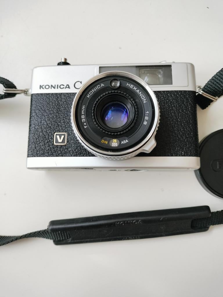 Konica C35 V Hexanon 38mm 1:2.8, Ophalen of Verzenden, Zo goed als nieuw, Compact, Konica