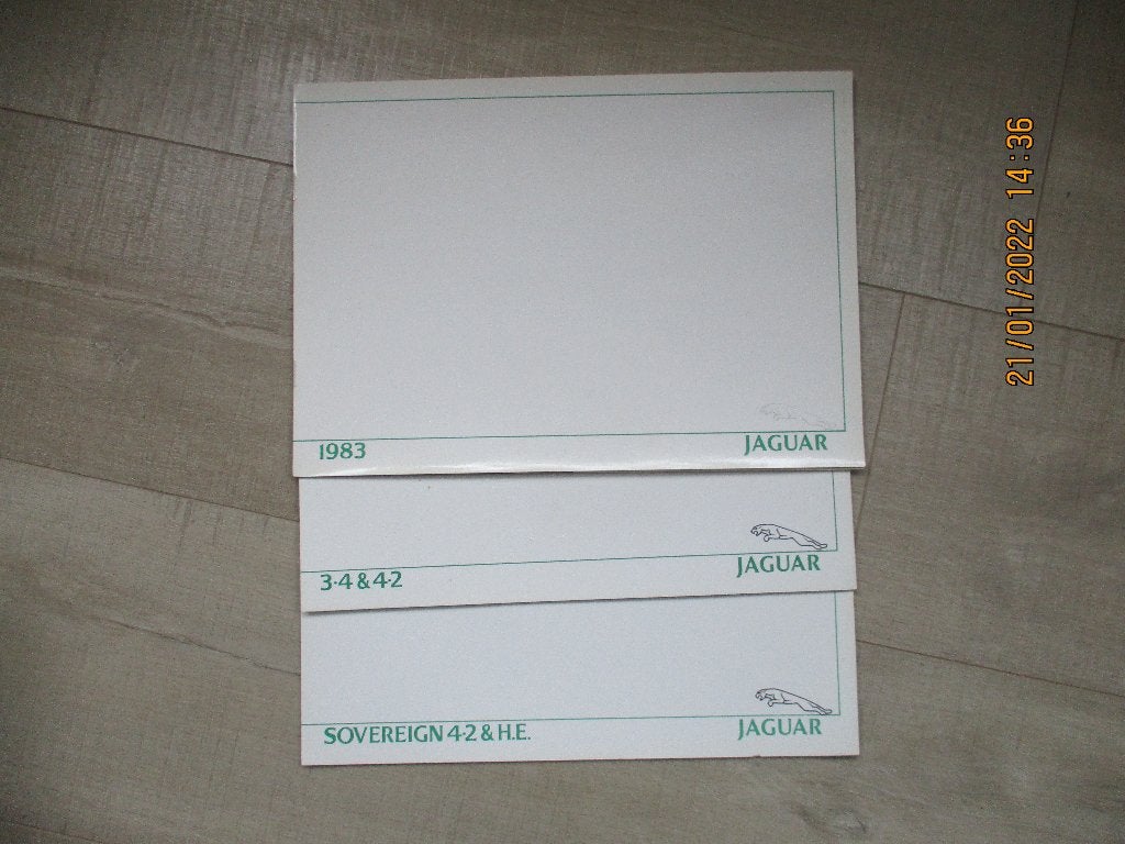 Jaguar XJ Serie III en Jaguar XJ Serie II -- Folders !!, Ophalen of Verzenden, Zo goed als nieuw, Overige merken