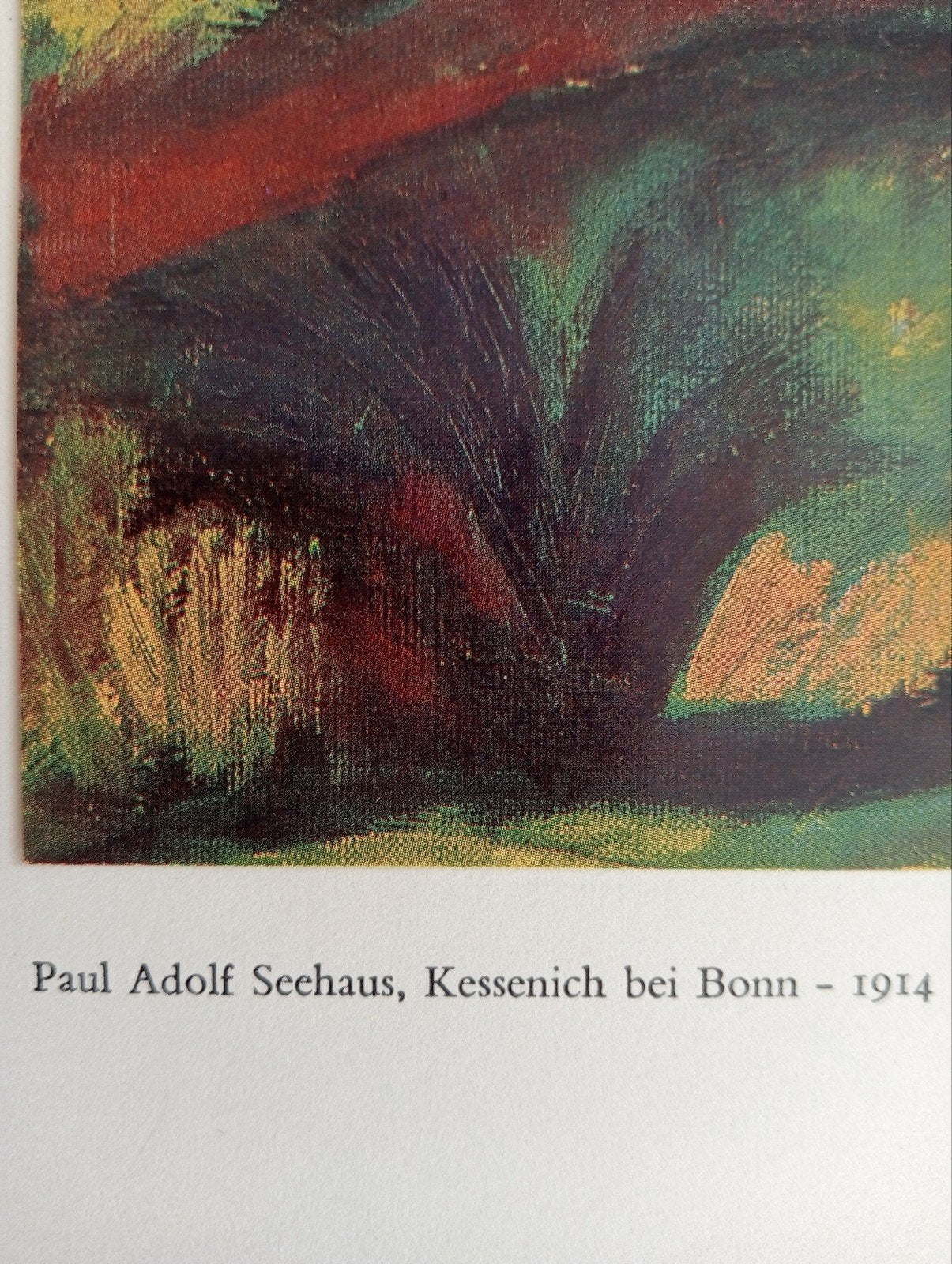Paul Adolf Seehaus offset prent 1966 stadsgezicht met Kerk, Ophalen of Verzenden