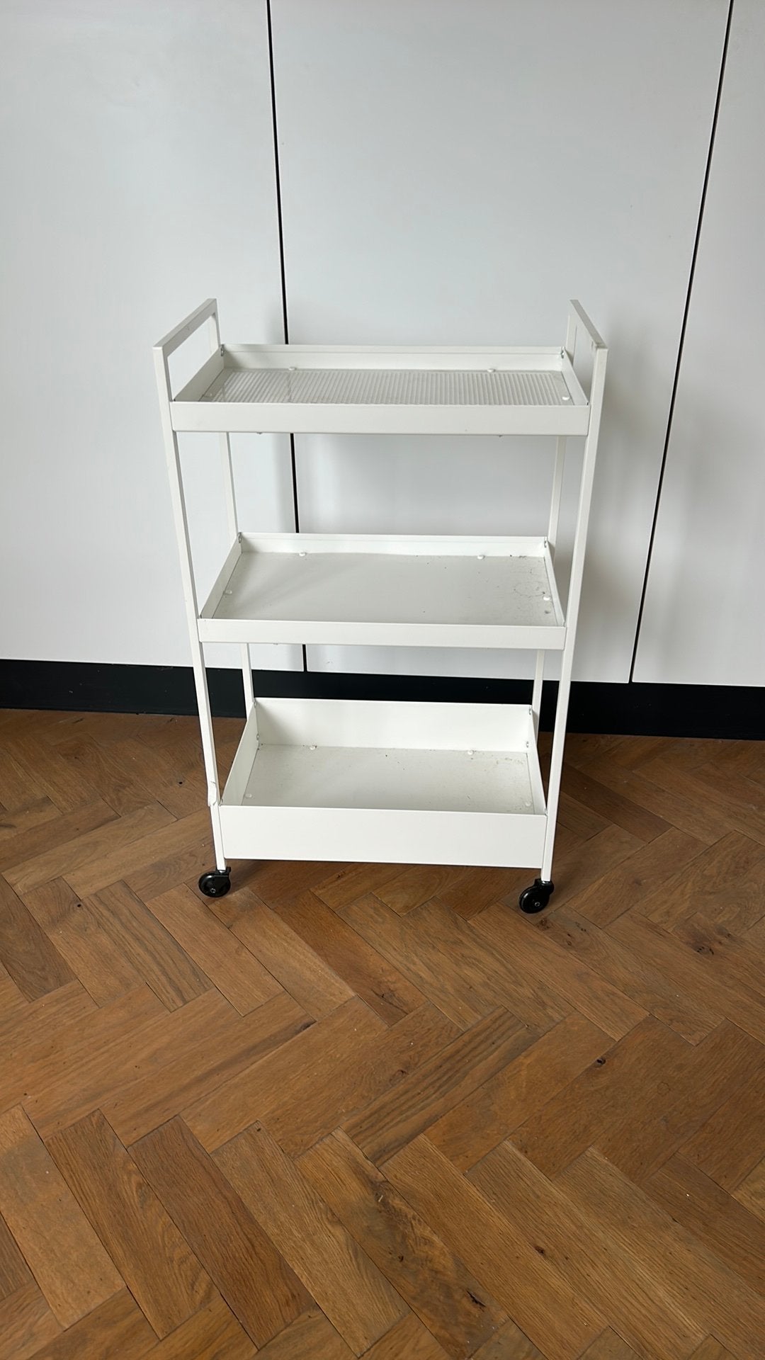 Raskog roltafel ikea wit, Ophalen, Zo goed als nieuw
