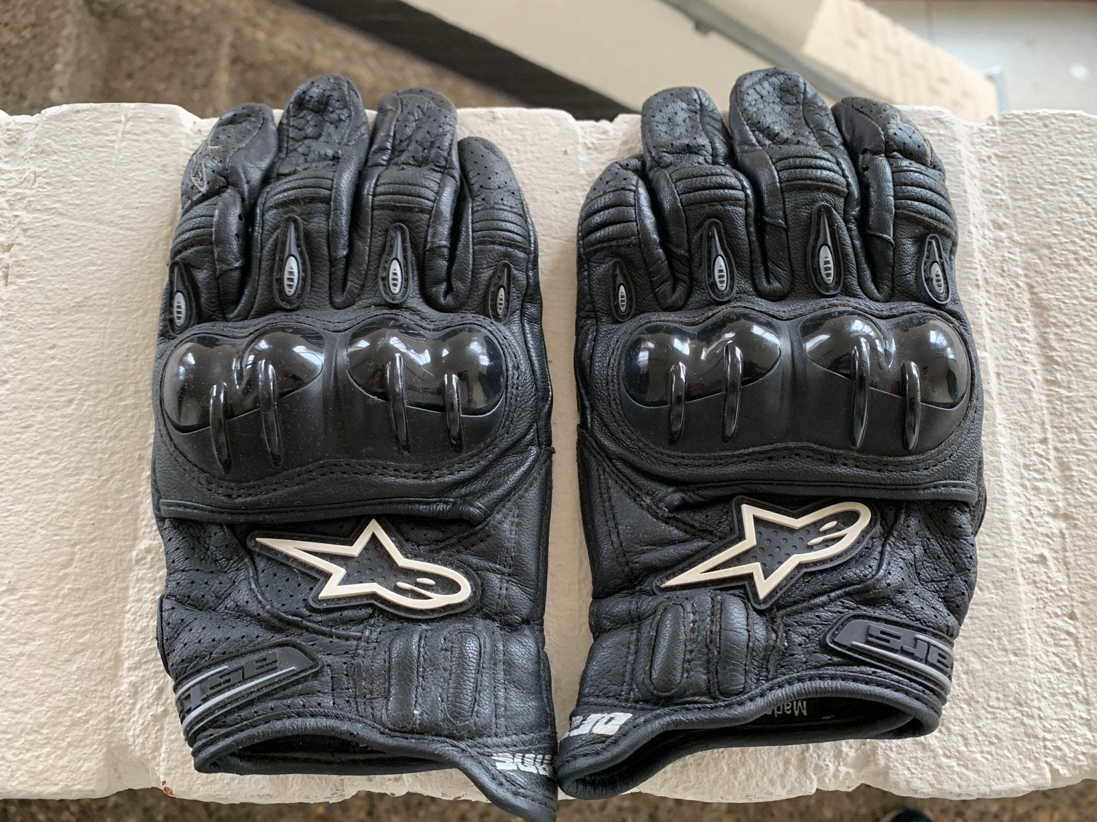 Alpinestars Leren Motorhanschoenen Maat S Race Motor, Motoren, Ophalen of Verzenden, Tweedehands, Dames, Handschoenen