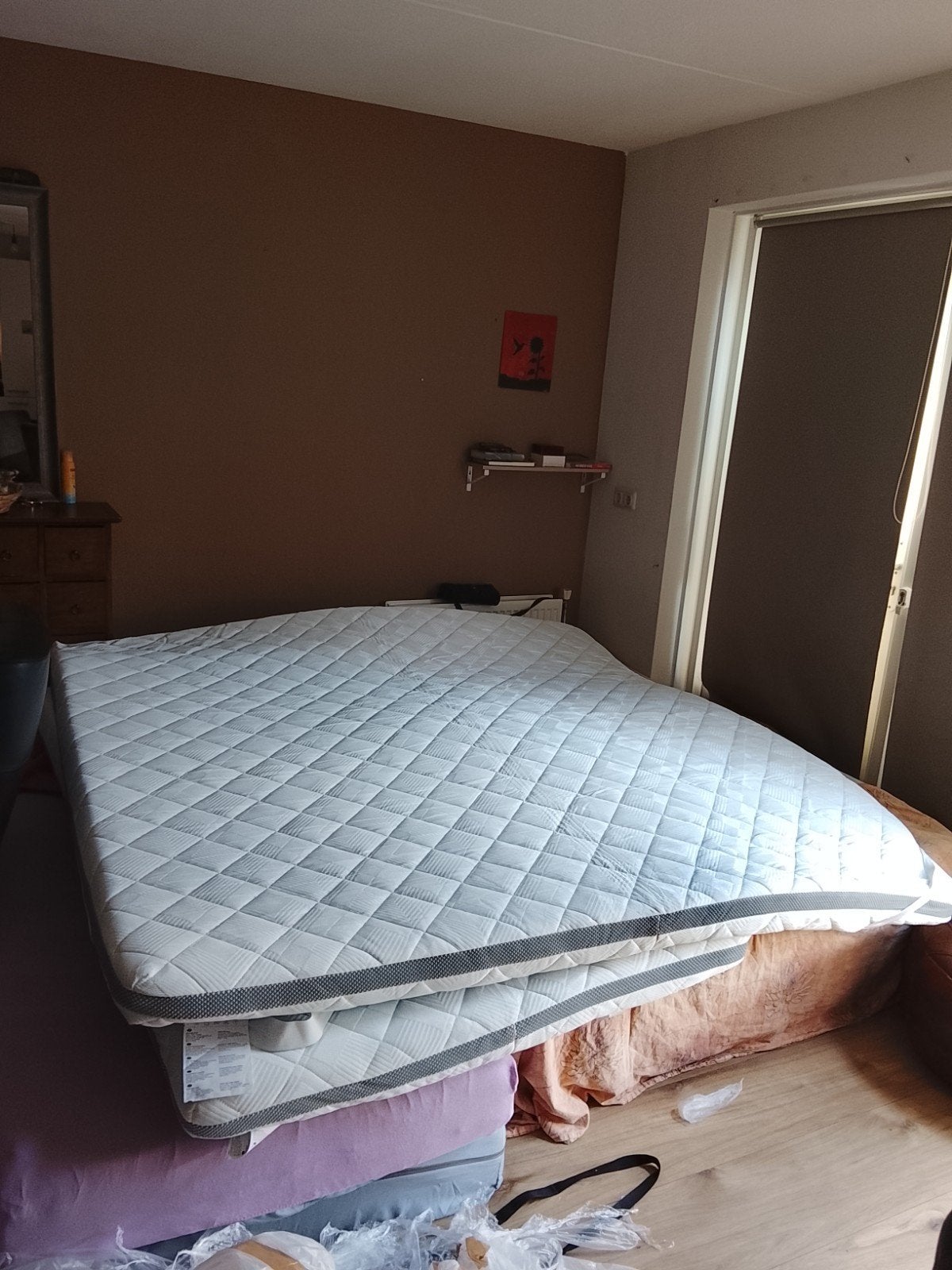 Nieuwe Oeko-Tex stevige topper 200x200, Oeko Tex, ., Ophalen of Verzenden, 200 cm