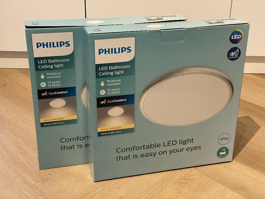 2x Philips Spray CL260 LED plafondlamp, Ophalen of Verzenden, Nieuw, Kunststof