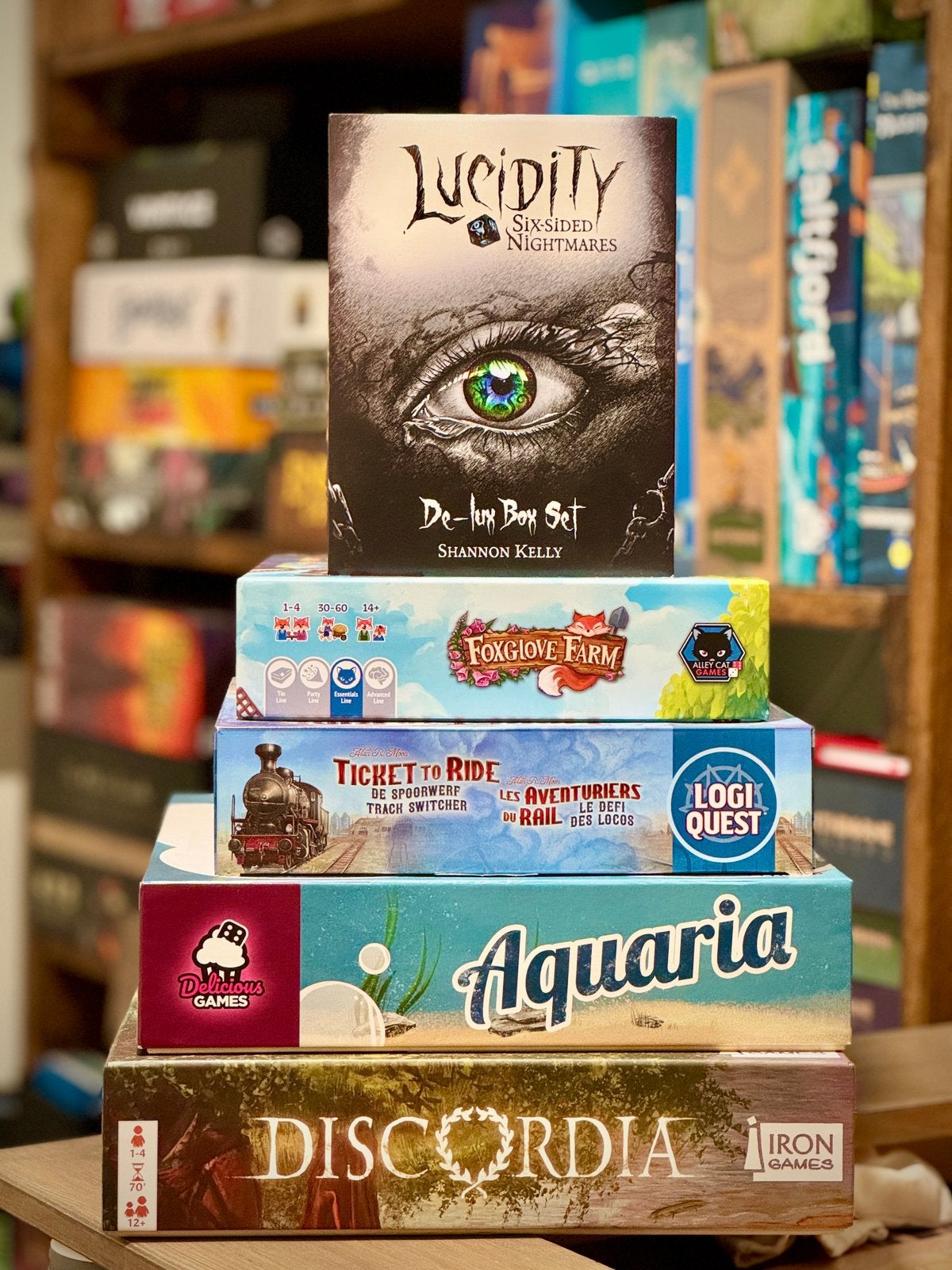 Aquaria, Discordia, Lucidity, Ticket to Ride puzzel, Ophalen of Verzenden, Zo goed als nieuw