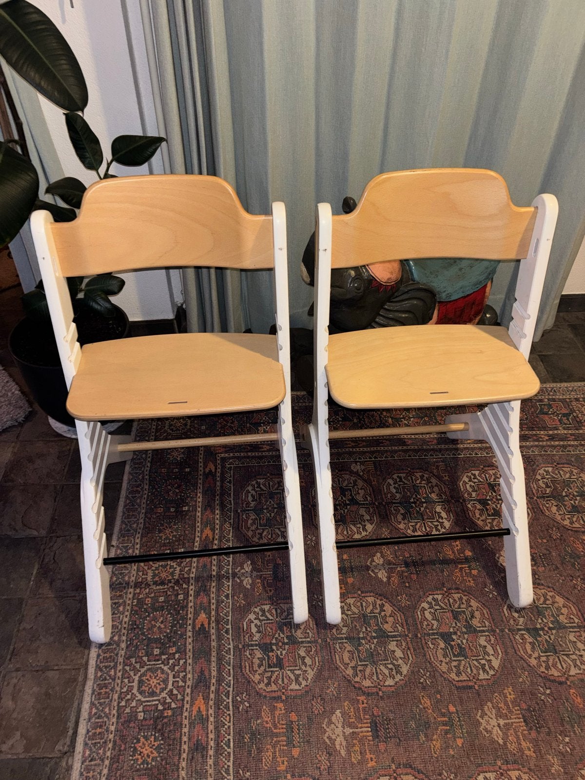 Meegroeistoel 2 stuks ikbendapper (trip trap), Ophalen of Verzenden, Gebruikt, Meegroeistoel, Aanschuifbaar