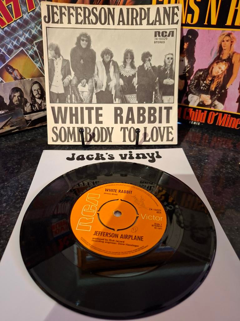 Jefferson Airplane - White Rabbit / Somebody to Love 1970, Ophalen of Verzenden, Gebruikt, Overige formaten