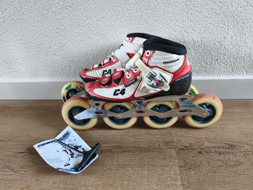 Mooie powerslide C4 skeelers maat 38, Sport en Fitness, Skeelers, Ophalen of Verzenden, Zo goed als nieuw, Inline skates 4 wielen