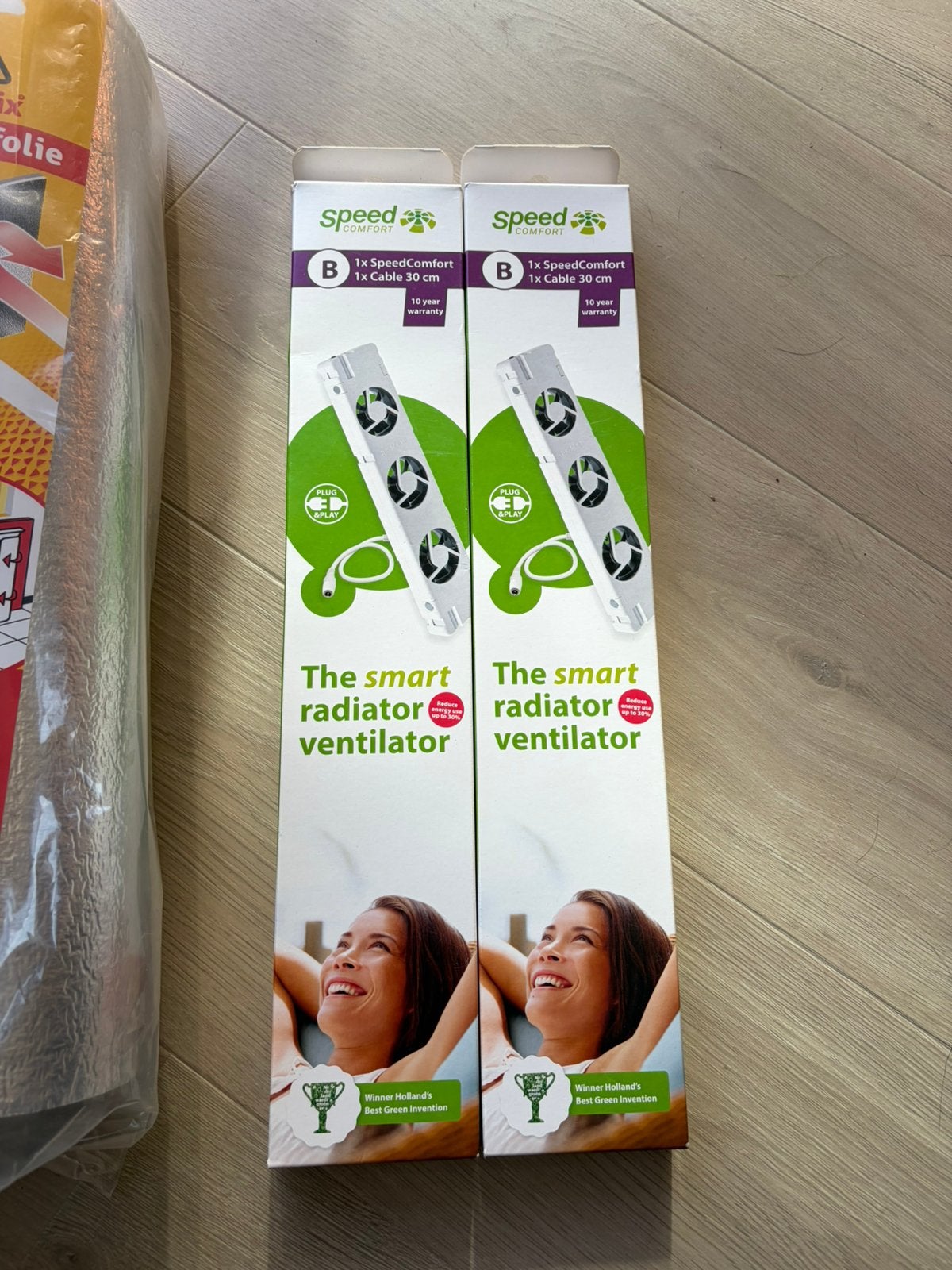 SpeedComfort radiatorventilatoren + folie en isolatie +div, Ophalen, Minder dan 30 cm, Overige typen, Nieuw