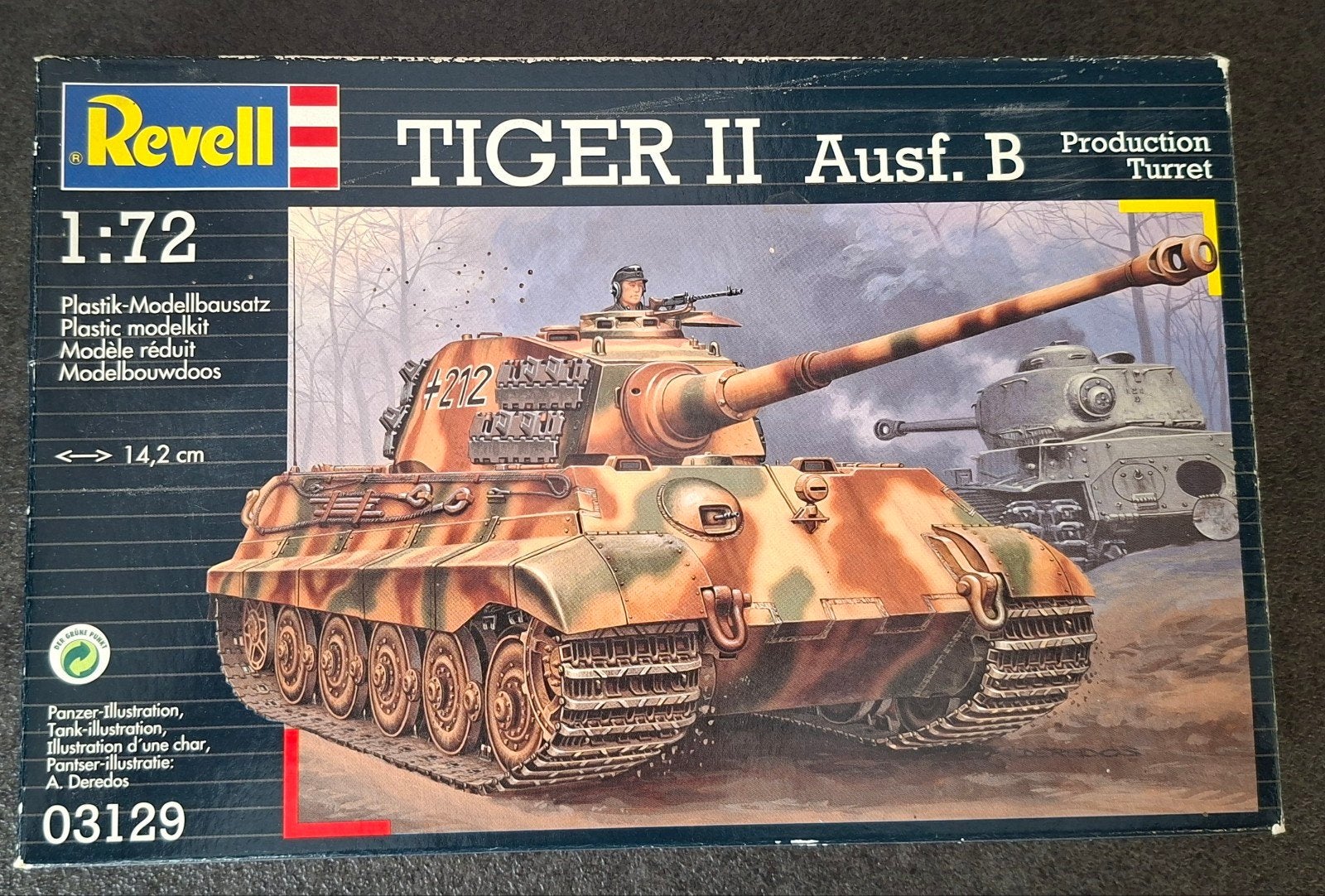 Revell Tiger II Australië. B. Production Turret., Hobby en Vrije tijd, Ophalen of Verzenden, 1:50 of kleiner, Tank, Revell