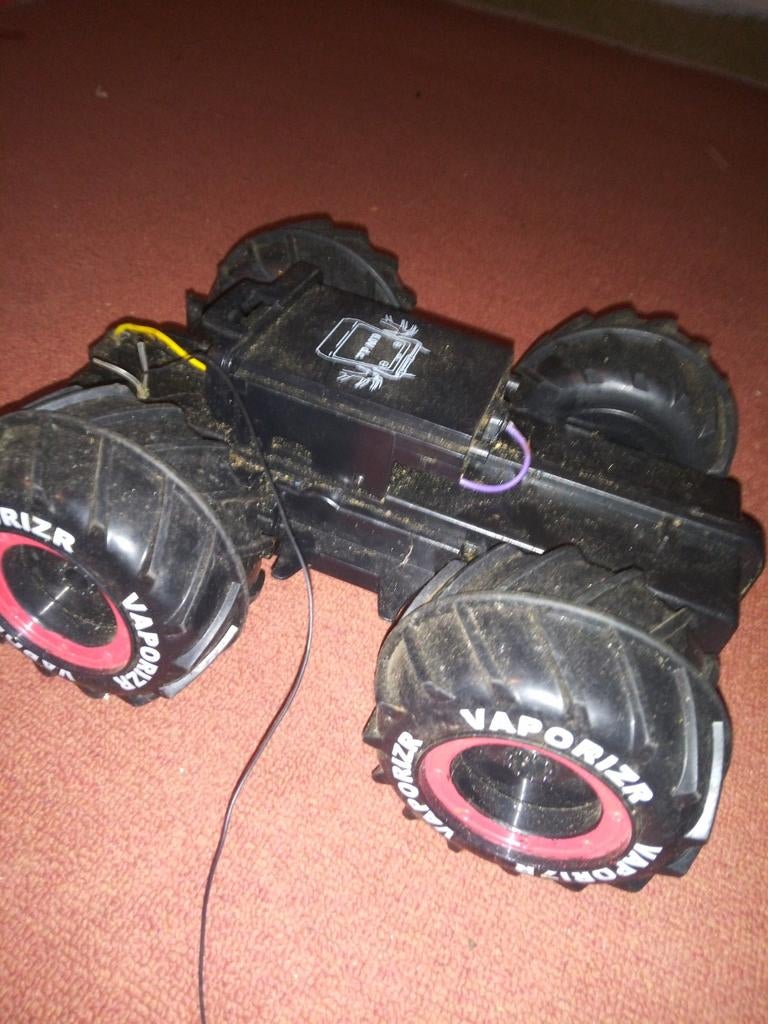 Nikko VaporizR RC Amfibie RC Auto - Zwart, 6.0V DC, Elektro, Gebruikt, Auto offroad, Ophalen of Verzenden