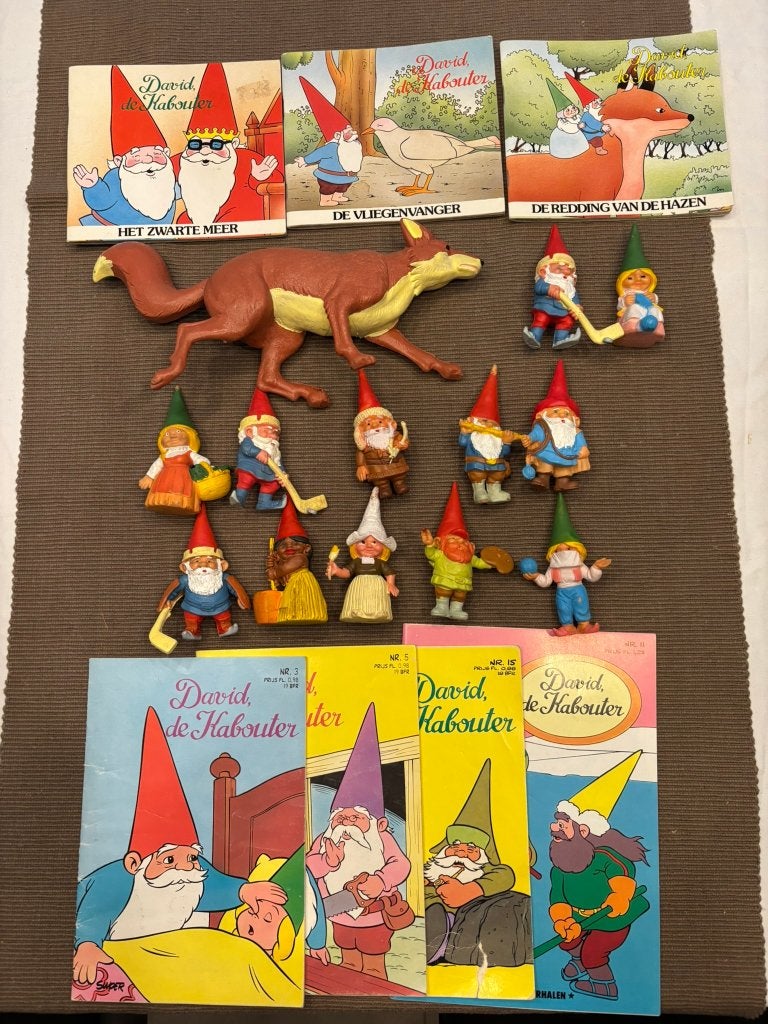 BRD david de kabouter collectie: boeken en vos en figuren!, Verzamelen, Ophalen of Verzenden, Zo goed als nieuw