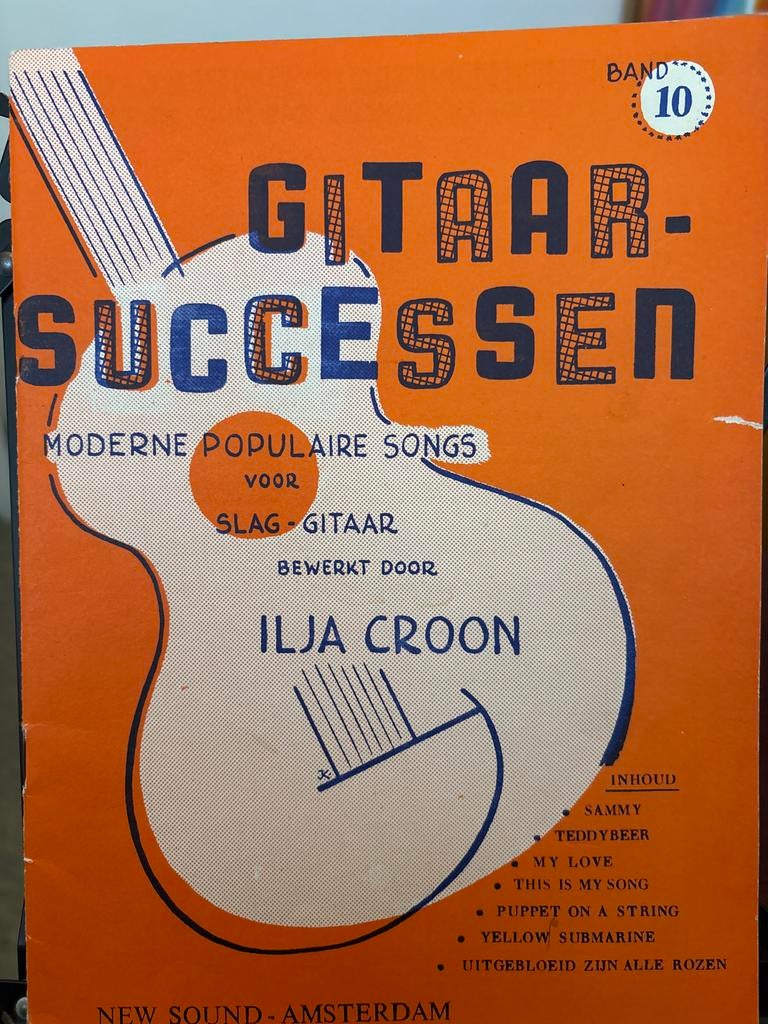 Gitaar Successen Band 10 - Moderne Populaire Songs, Muziek en Instrumenten, Ophalen of Verzenden, Thema, Populair, Gitaar