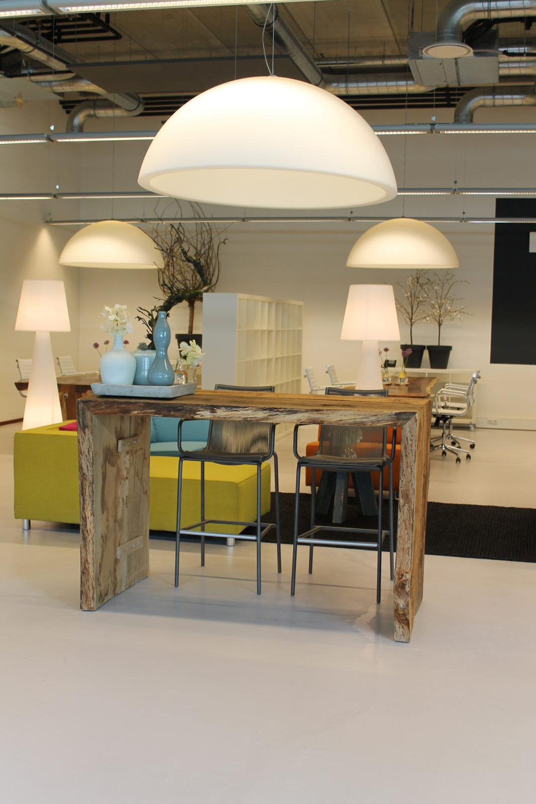 Foto 3 van Mooie Basic Dome 90 cm hanglamp wit