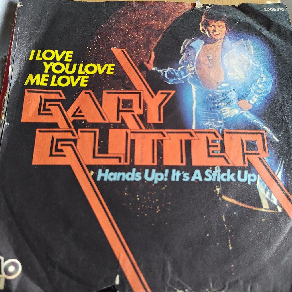 Gary Glitter - I Love You Love Me Love 7 inch single, Cd's en Dvd's, Vinyl Singles, Ophalen of Verzenden, 7 inch