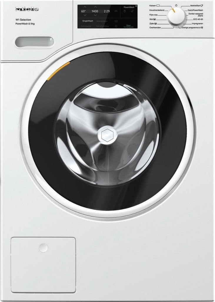 Miele WSG 363 ,9 kg,1400 t.,WiFi,Powerwash 2.0,Refurb,Garant, Ophalen, 1200 tot 1600 toeren, Refurbished, Voorlader