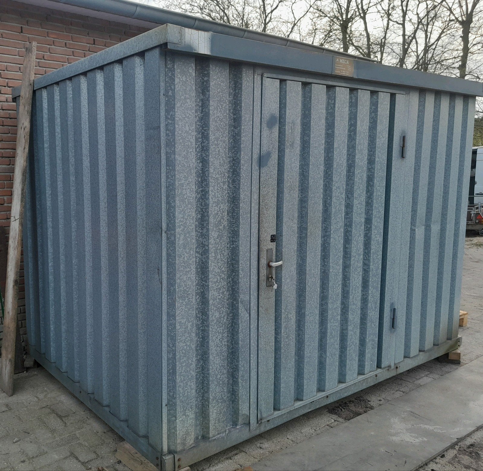Demontabele container BOS 3x2 m goede staat, Ophalen, Metaal, Containerberging