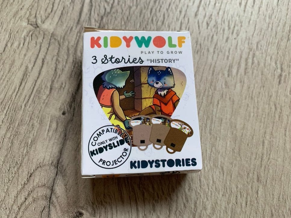Kidywolf Kidystories NIEUW - 3 Verhalen Kidyslider Projector, Ophalen of Verzenden, Nieuw, Overige typen
