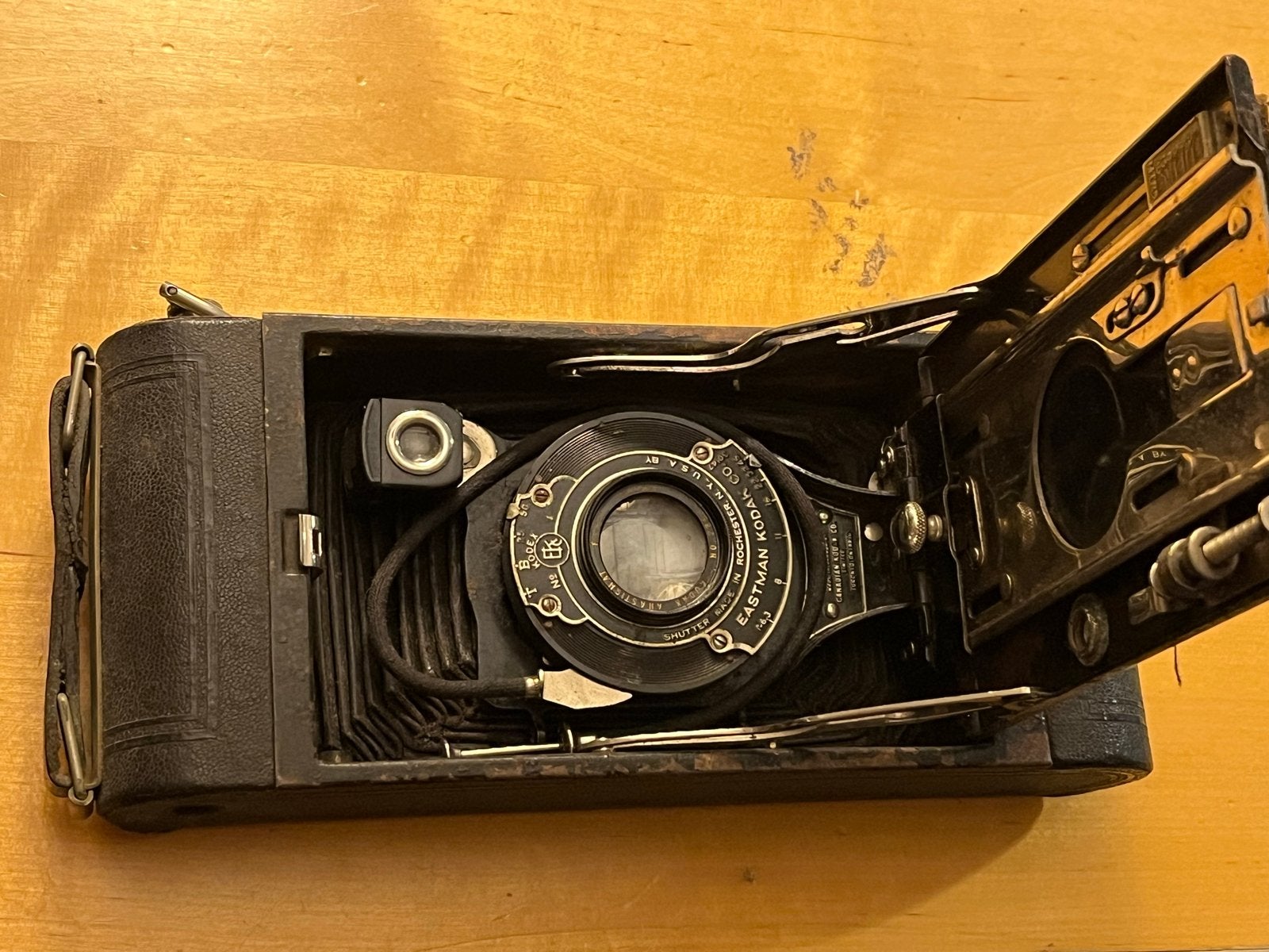 Antieke Kodak opvouwbare balgcamera - 20x8,5 cm, Antiek en Kunst, Antiek | Overige Antiek, Ophalen of Verzenden