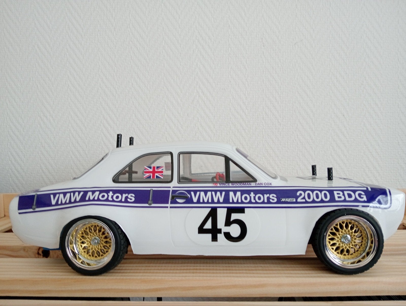 Tamiya TT02 met Classic Escort MK1 body, Ophalen of Verzenden, Auto