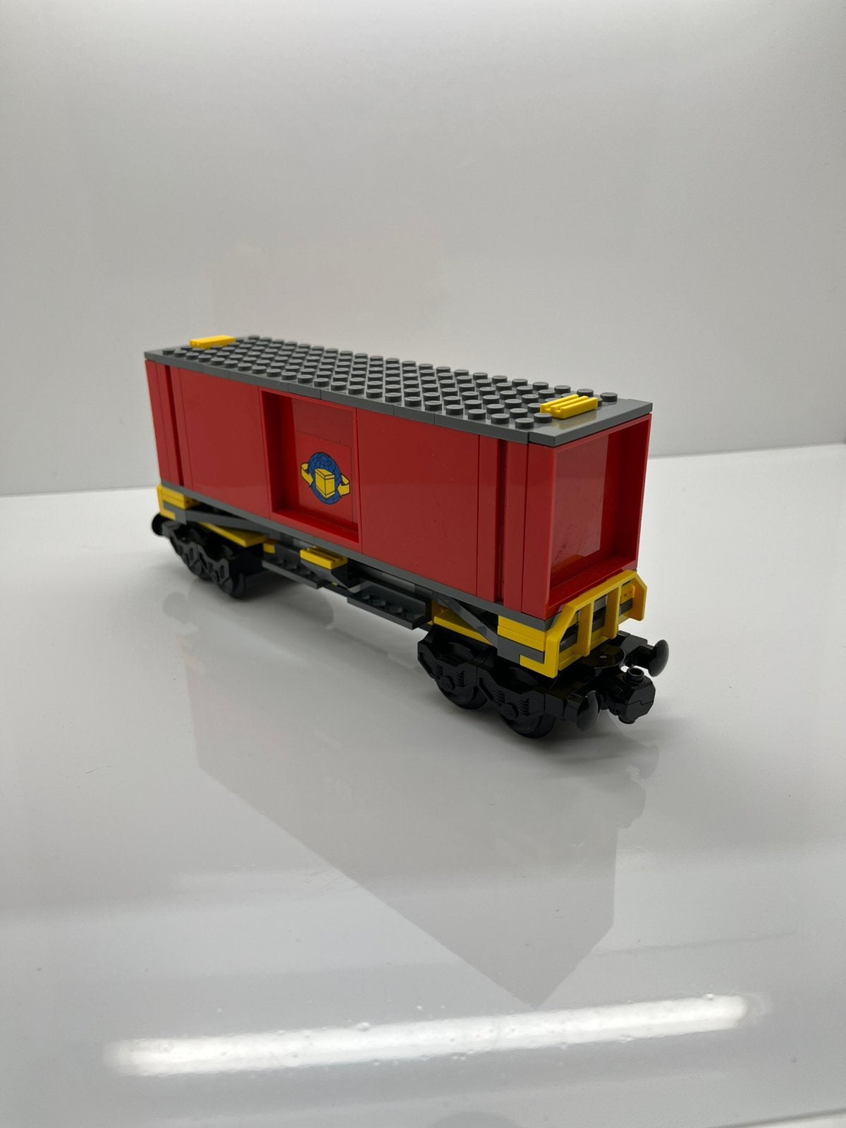 Lego trein 7939 containerwagen, Kinderen en Baby's, Ophalen of Verzenden, Zo goed als nieuw