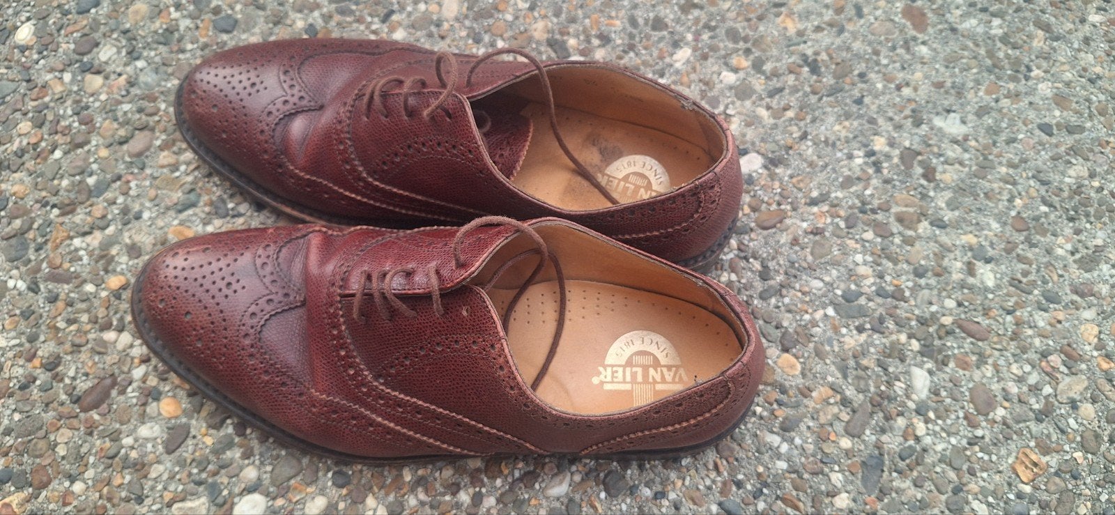 Van Lier herenschoenen - Nette veterschoenen, Ophalen of Verzenden, Gedragen, Bruin, Werkschoenen