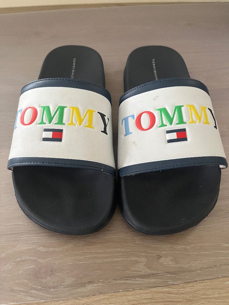 Badslippers Tommy maat 41, Slippers, Zwart, Tommy Hilfiger, Ophalen of Verzenden
