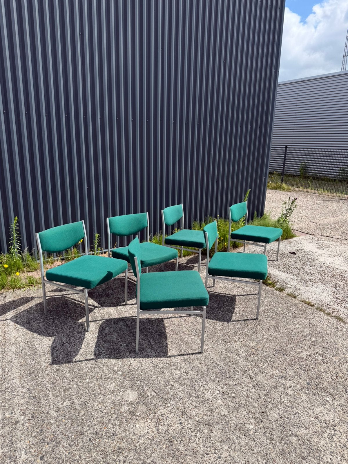 Vintage eetkamerstoelen 6 stuks stoelen setprijs, Ophalen, Gebruikt, C, V