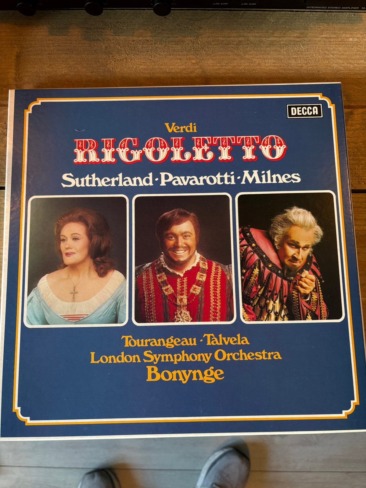 Verdi rigoletto 3 lps’s in box mint conditie, Cd's en Dvd's, Ophalen, Zo goed als nieuw, Klassiek