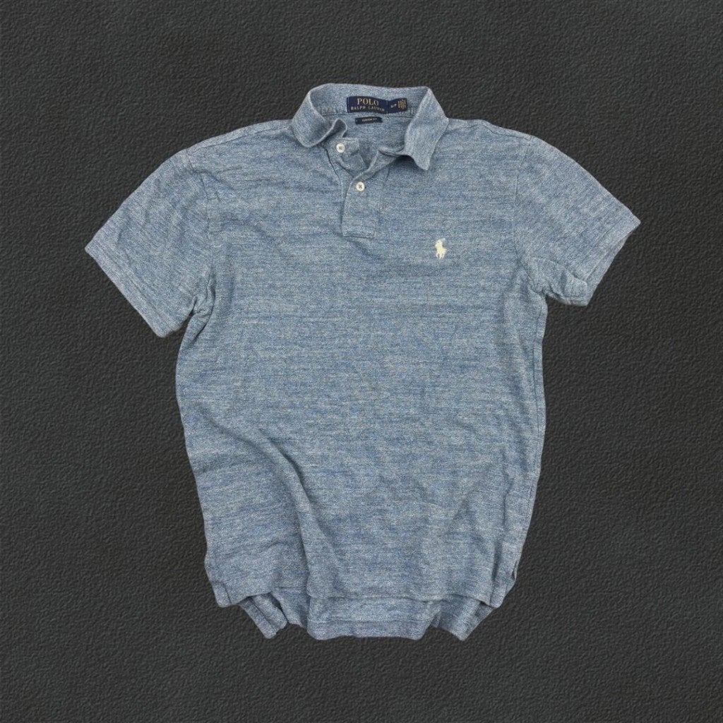 (468) Lichtblauw Ralph Lauren Poloshirt - Heren S, Blauw, Ralph Lauren, Ophalen of Verzenden, Zo goed als nieuw