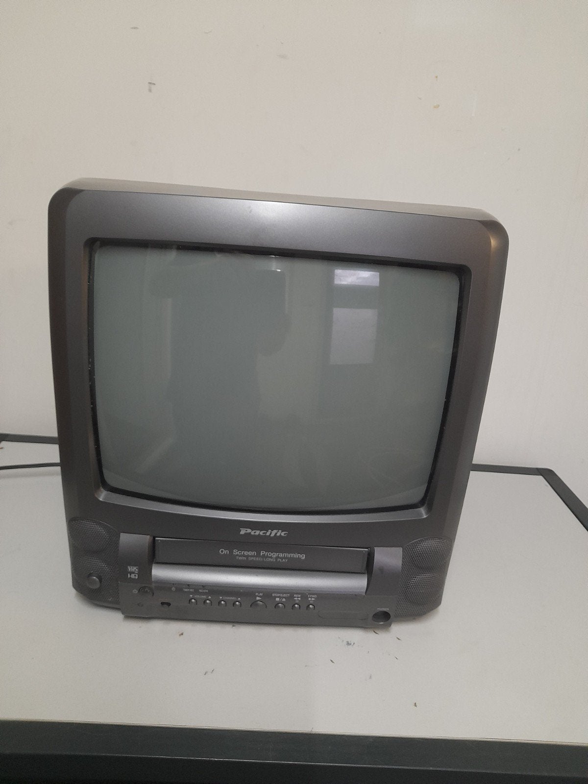 Pacific 14" Inch CRT TV VHS Combi Video VCR PVTV361, Gebruikt, 50 Hz, Minder dan 40 cm, Ophalen