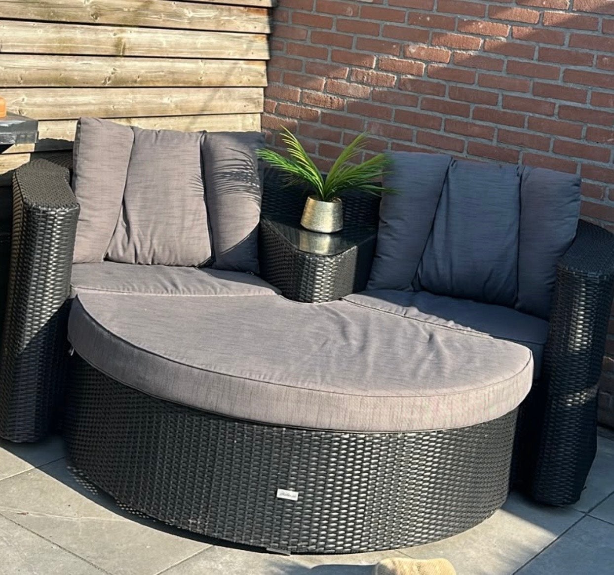 Loveseat, Tuin en Terras, Gebruikt, Hocker, Loungeset, Wicker