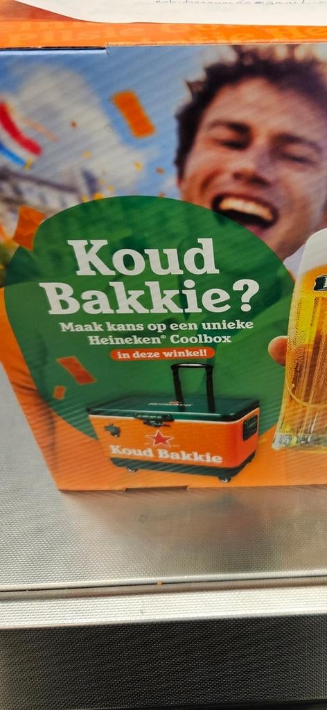 Heineken Koelbox Trolley - Ideaal voor WK! Nieuw in doos., Ophalen