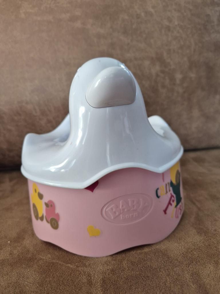 Baby Born potje roze met witte zitting, Ophalen of Verzenden, Gebruikt