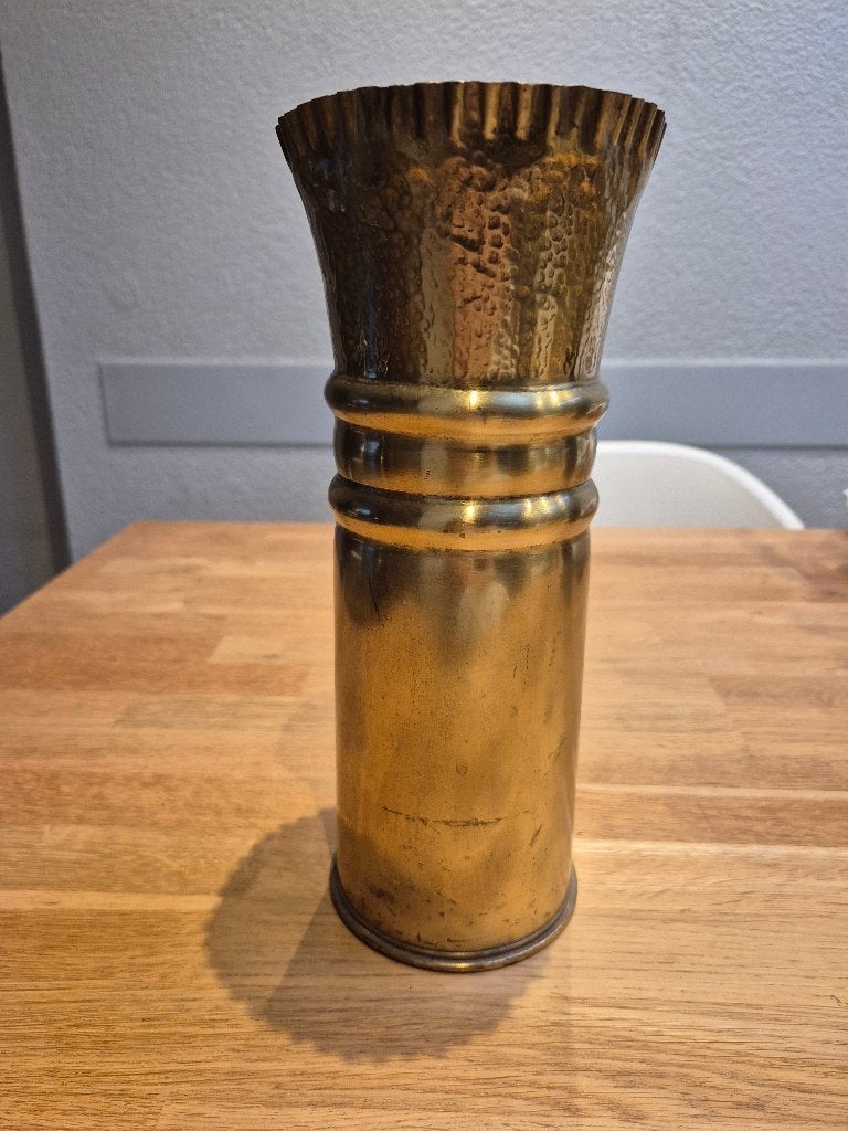 Wo2 Britse huls 1941 "Trench art", Ophalen of Verzenden, Engeland, Hulzen of Bodemvondsten