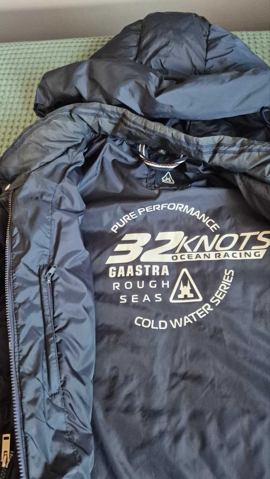 Gaastra Dames Donsjas, donketblauw, Maat XL met Losse Capuch, Gaastra, Blauw, Maat 42/44 (L), Ophalen of Verzenden