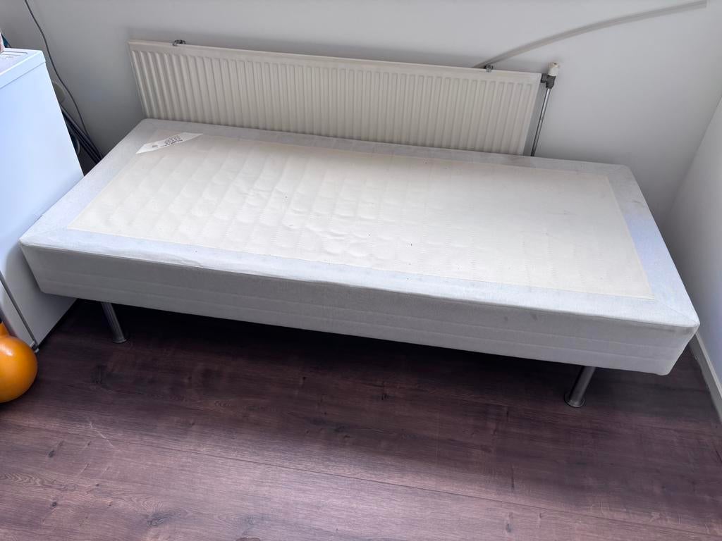 IKEA Sultan Aukra Boxspring (90x200), Ophalen, Gebruikt, 90 cm, Eenpersoons