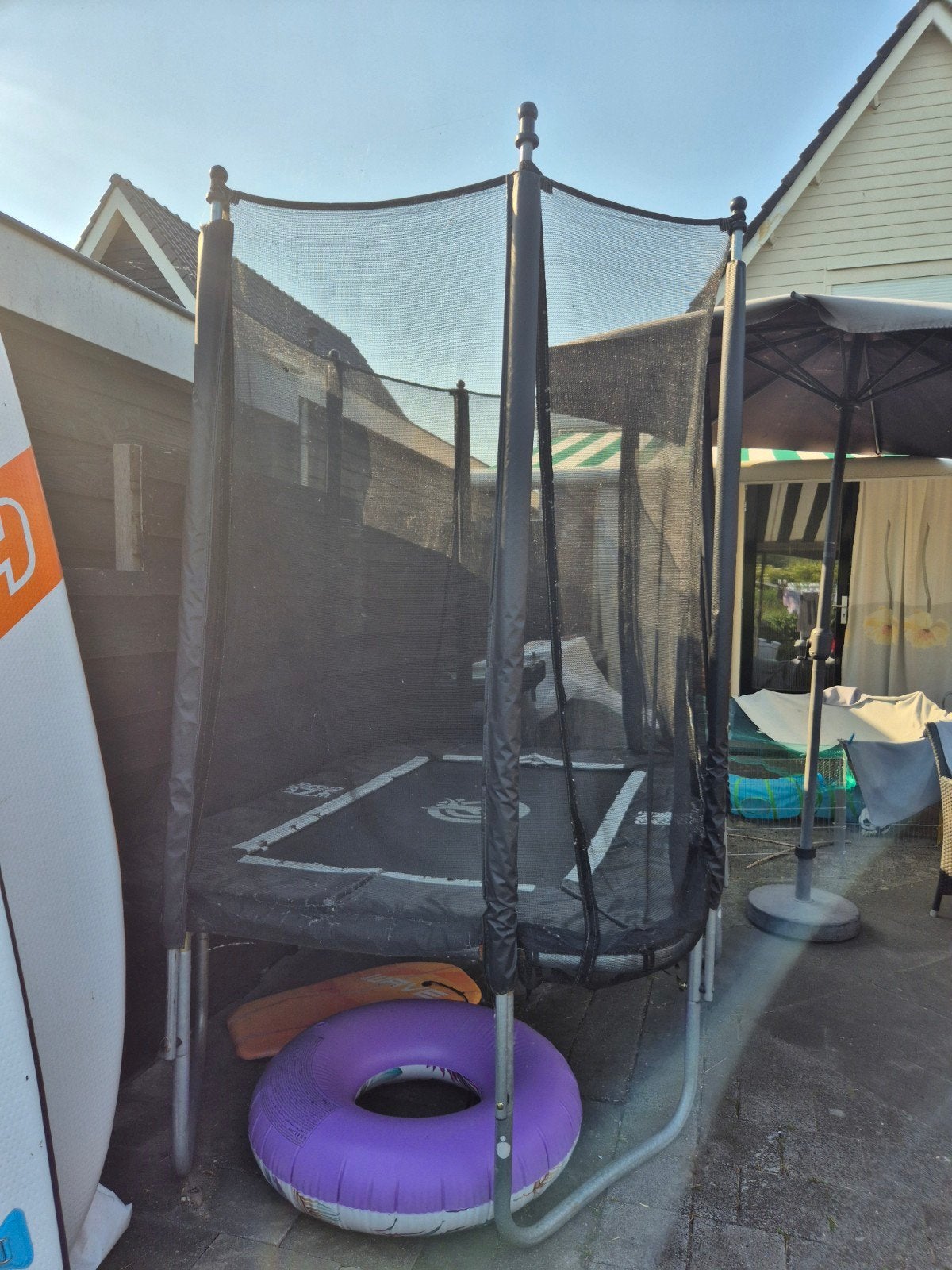Trampoline met veiligheidsnet - Game On Sport, Ophalen, Gebruikt