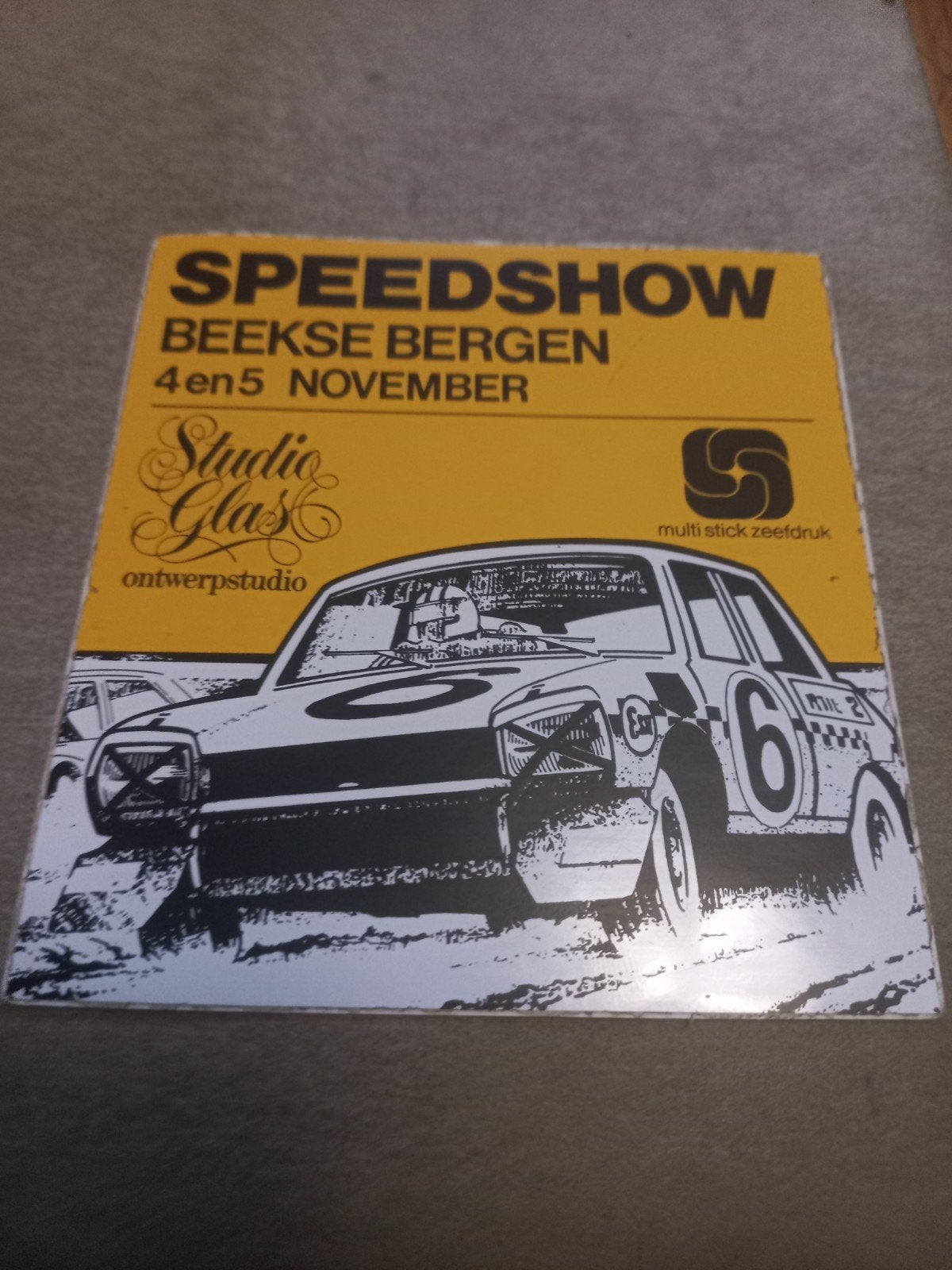Vintage Speedshow Beekse Bergen sticker - Auto's, Ophalen of Verzenden, Gebruikt