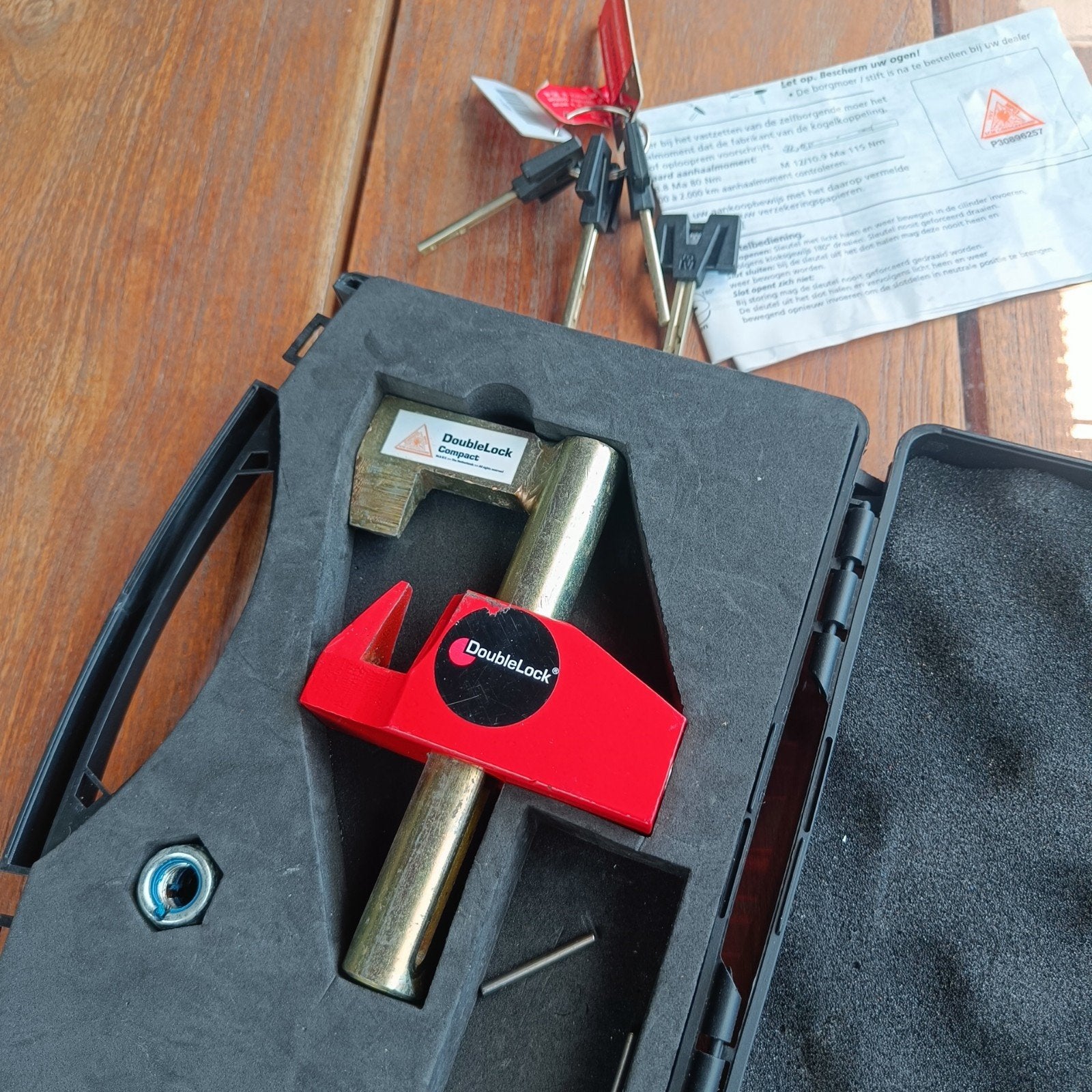 DoubleLock Compact Eagle Disselslot Caravan, Ophalen, Zo goed als nieuw