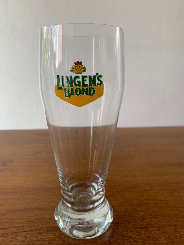 Bierglas "Lingen's Blond" Nieuw, Verzamelen, Ophalen of Verzenden, Nieuw, Glas of Glazen, Overige merken