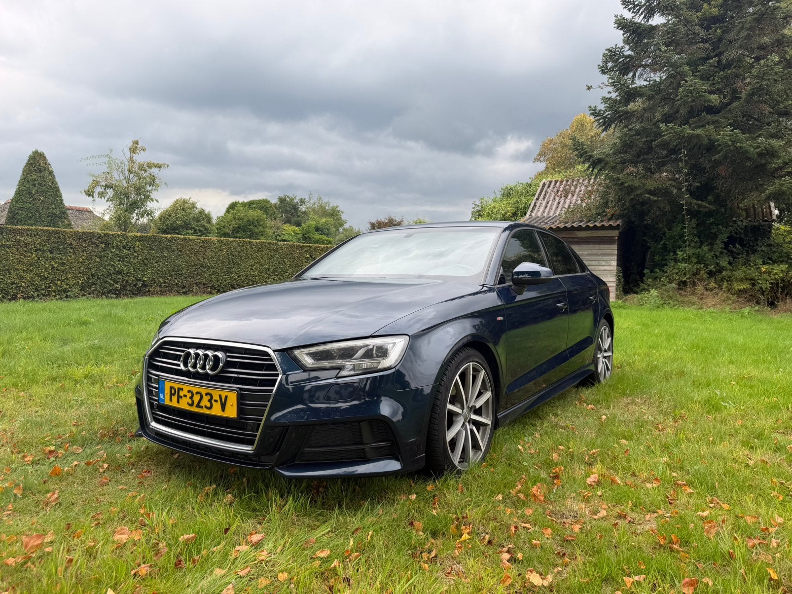 Audi A3 1.4TFSI Automaat 110KW COD Sedan S-tr 2017 Blauw, Auto's, 4 cilinders, Blauw, Leder en Stof, Origineel Nederlands