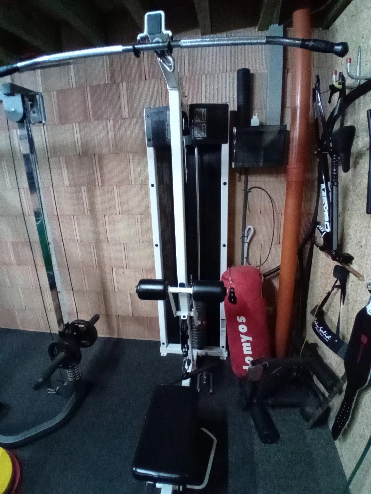 Lat low row pulley life fitness, Ophalen, Krachtstation, Zo goed als nieuw, Rug