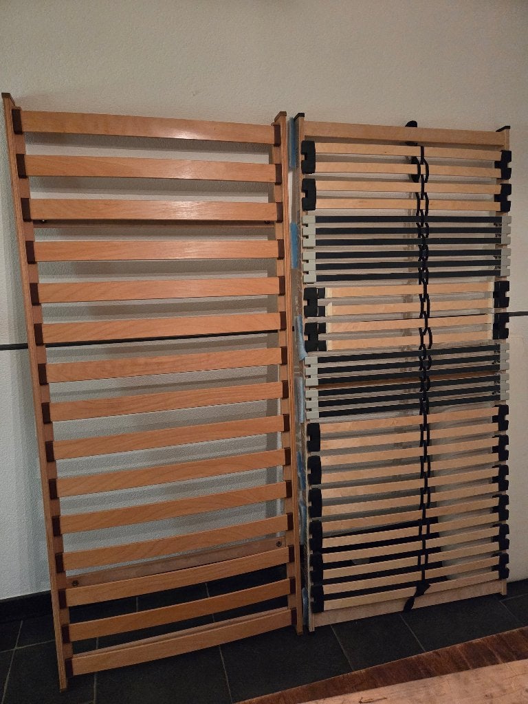 2x gratis lattenbodem 90x200cm., Ophalen, Gebruikt, 90 cm, Eenpersoons