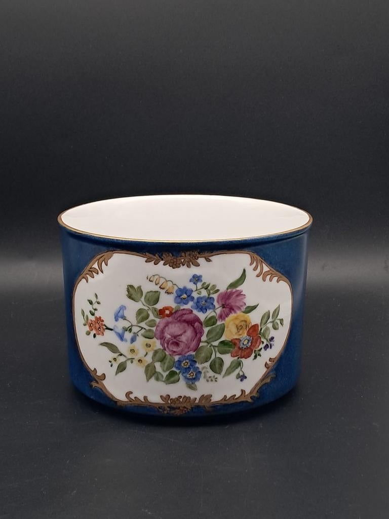 Bloempot/Cachepot, Tuin en Terras, Bloempotten, Gebruikt, Aardewerk, Binnen, Balkon, Minder dan 40 cm, Minder dan 25 cm, Rond