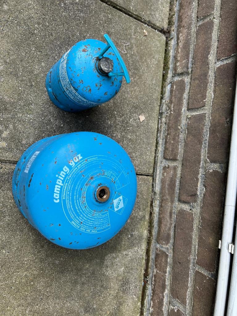Campingaz gasfles leeg 2 maal, Ophalen, Gebruikt