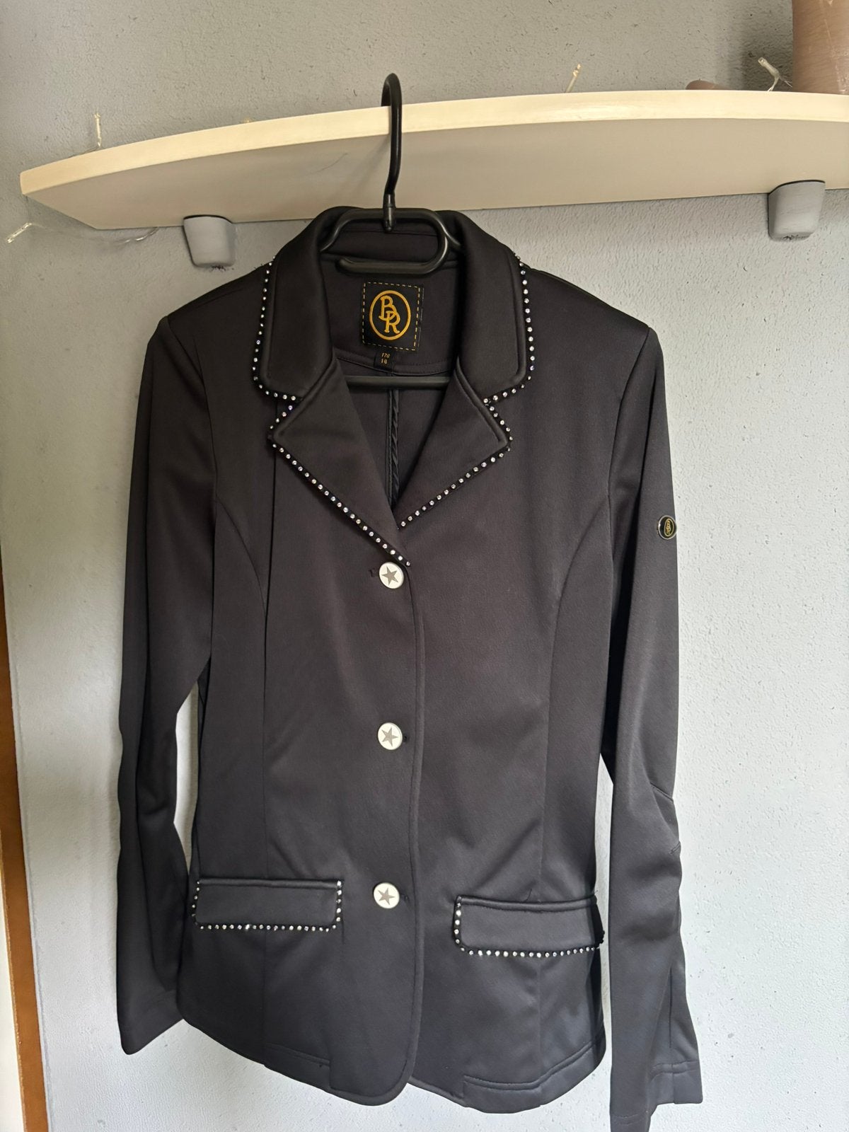 Wedstrijdjas BR, Sierdetails, Dressuur, Ophalen of Verzenden, Zo goed als nieuw