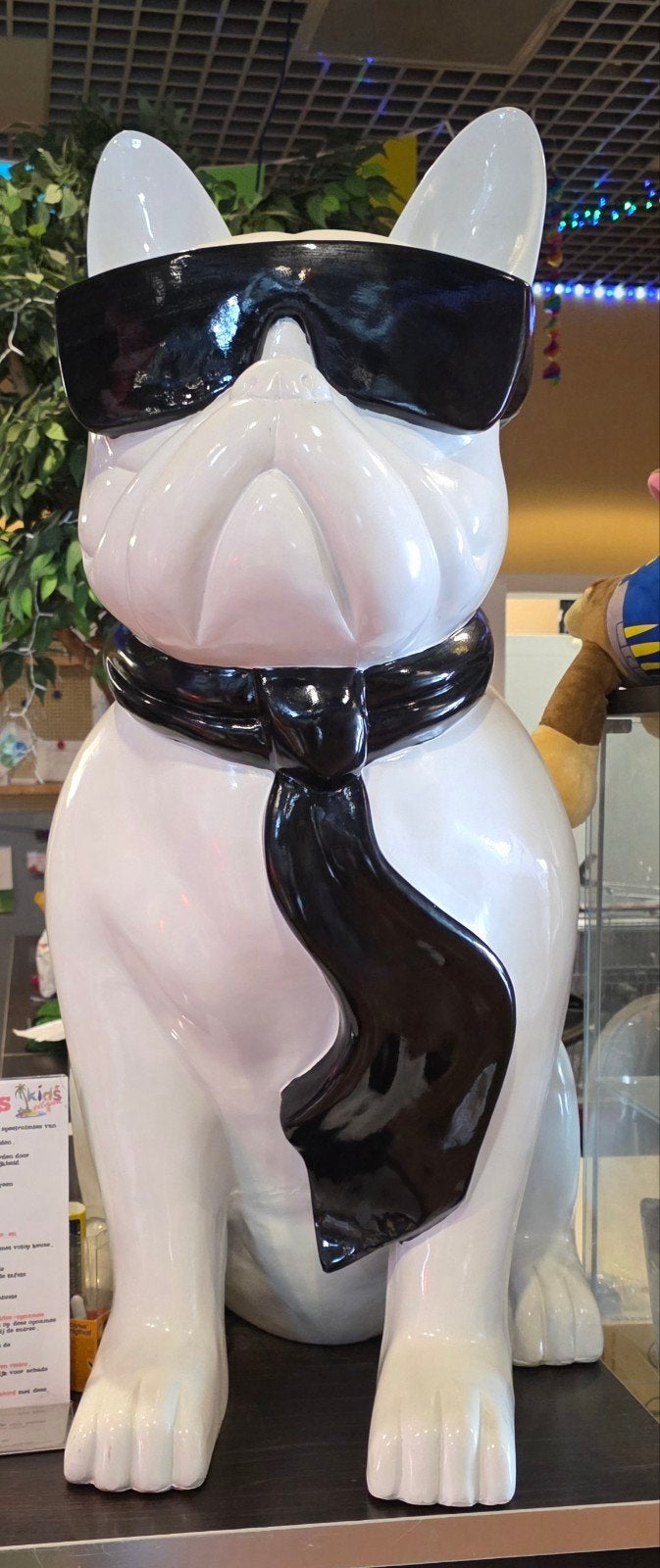 Grote Franse Bulldog hond sculptuur - honden beeld, Ophalen, Kunststof, 50 - 100 cm, Beeld