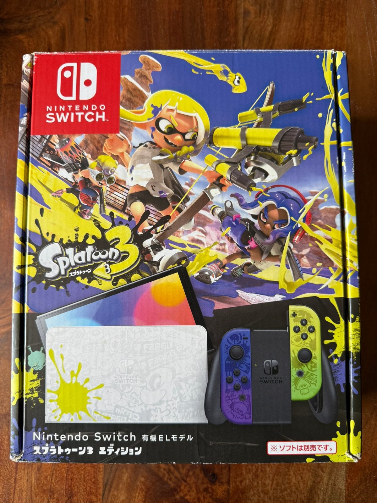 Nintendo Switch Oled - Splatoon Editie, Ophalen, Zo goed als nieuw, Met 1 controller, Switch OLED