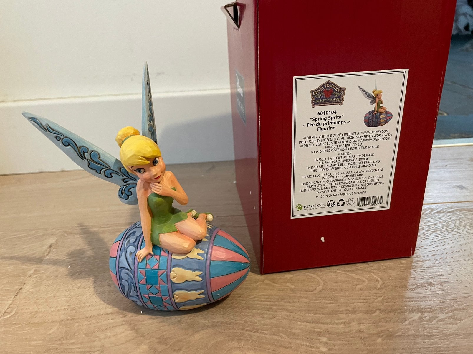 Disney Traditions Jim Shore Tinkerbell Paasei Spring Sprite, Ophalen of Verzenden, Nieuw, Beeldje of Figuurtje